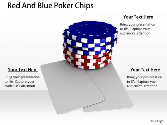 Stock Photo Business Plan Strategy Red And Blue Poker Chips Success Images
