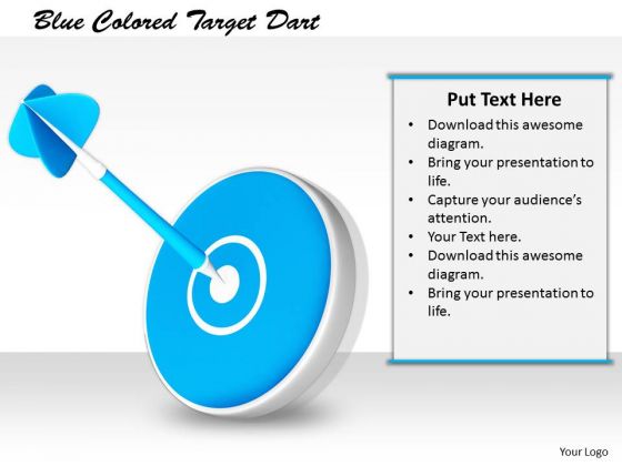 Stock Photo Business Policy And Strategy Blue Colored Target Dart Stock Images