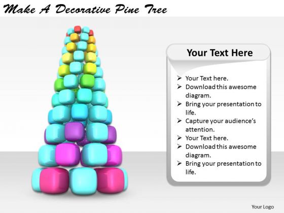 Stock Photo Business Process Strategy Make Decorative Pine Tree Image
