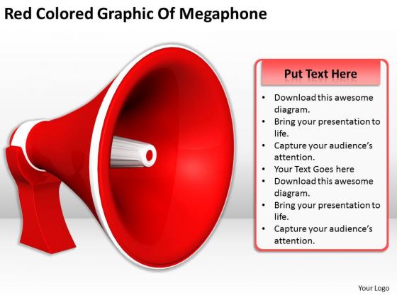 Stock Photo Business Strategy Concepts Red Colored Graphic Of Megaphone Icons Images