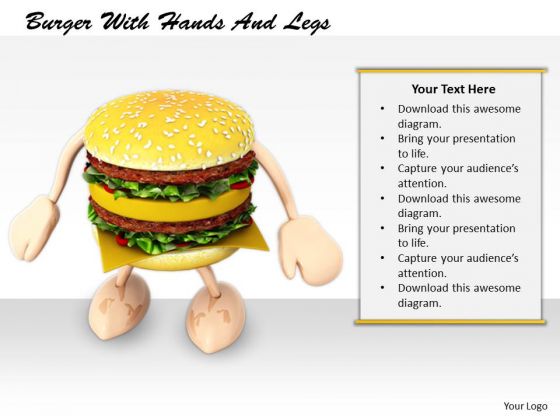 Stock Photo Business Strategy Consultant Burger With Hands Legs Clipart