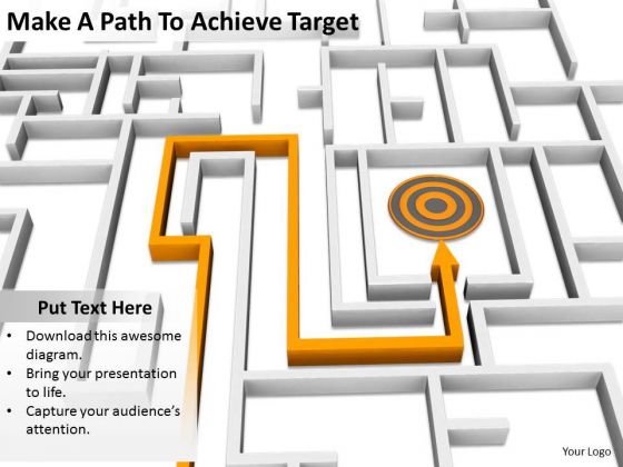 Stock Photo Business Strategy Consulting Make Path To Achieve Target Images