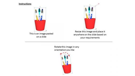 Stock Photo Business Strategy Consulting Put Toothbrushes Holder Images Photos