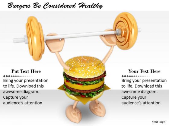 Stock Photo Business Strategy Development Burgers Be Considered Healthy Photos