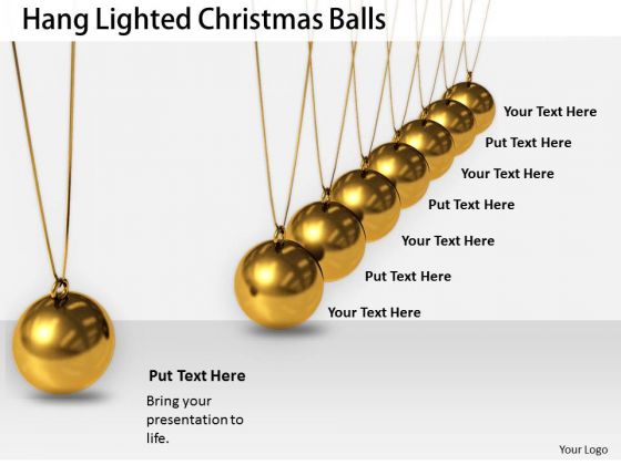 Stock Photo Business Strategy Development Hang Lighted Christmas Balls Best