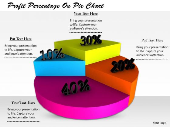 Stock Photo Business Strategy Examples Profit Percentage On Pie Chart Icons Images