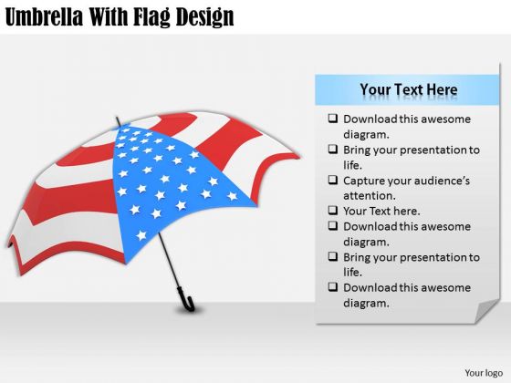 Stock Photo Business Strategy Execution Umbrella With Flag Design Stock Photo Pictures Images