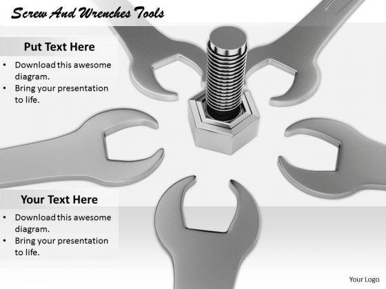 Stock Photo Business Strategy Innovation Screw And Wrenches Tools Success Images