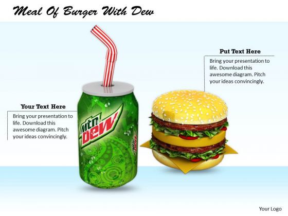 Stock Photo Business Strategy Plan Meal Of Burger With Dew Images Photos