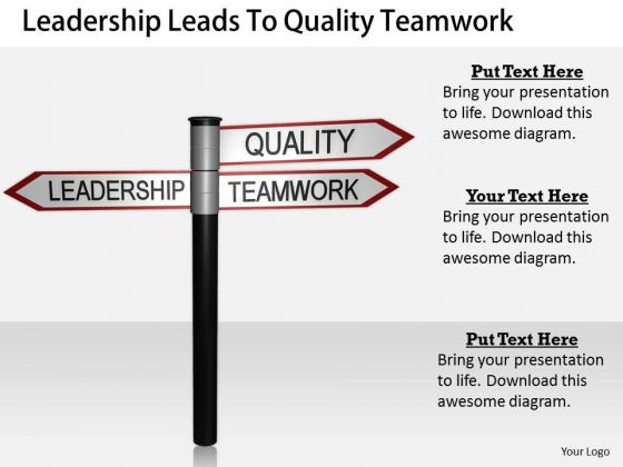 Stock Photo Business Strategy Plan Template Leadership Leads To Quality Teamwork Clipart Images