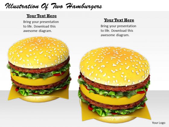 Stock Photo Business Strategy Planning Illustration Of Two Hamburgers Icons Images