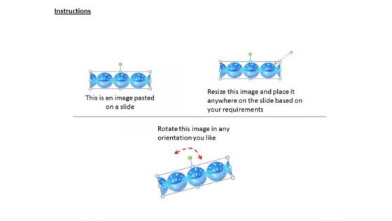 Stock Photo Business Strategy Process 3d Blue Color Decorative Balls Stock Photo Images