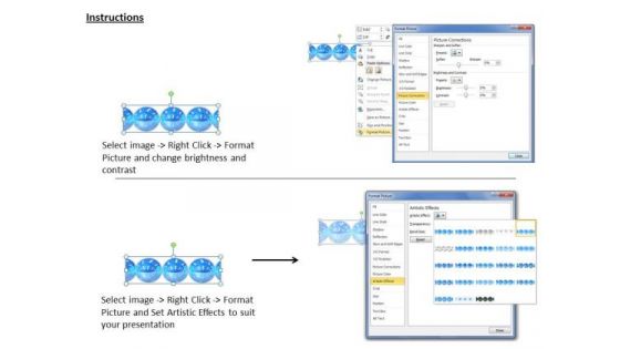 Stock Photo Business Strategy Process 3d Blue Color Decorative Balls Stock Photo Images