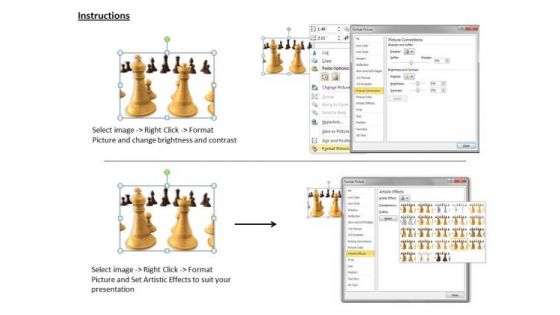 Stock Photo Chess Is Brain Storming Game PowerPoint Template