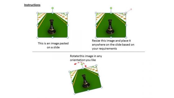 Stock Photo Chess King And Queen On Carpet PowerPoint Template