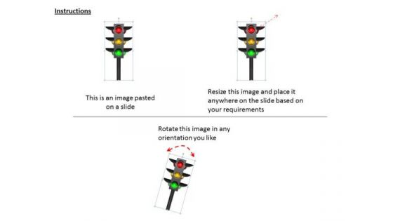 Stock Photo Colorful Traffic Light PowerPoint Slide