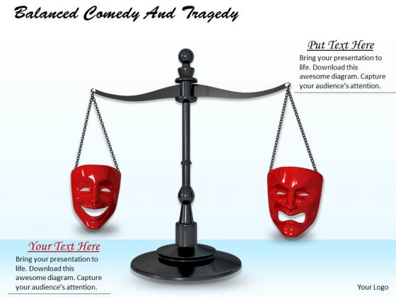 Stock Photo Comedy And Tragedy Balance PowerPoint Slide