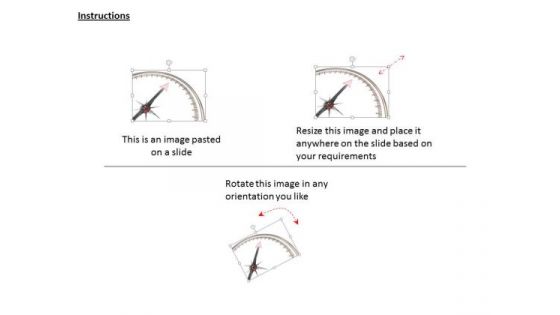 Stock Photo Compass Arrow On Advice Word PowerPoint Slide