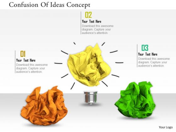Stock Photo Confusion Of Ideas Concept PowerPoint Slide