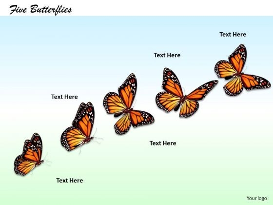 Stock Photo Creative Marketing Concepts Series Of Five Butterflies Business Pictures Images