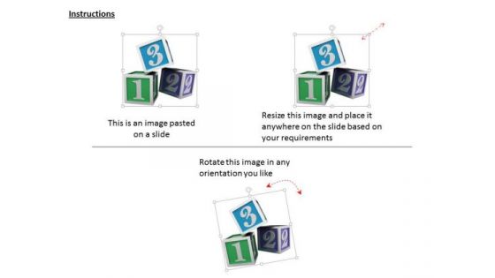 Stock Photo Cubes With Numbers For Study PowerPoint Slide