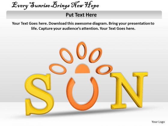 Stock Photo Every Sunrise Brings New Hope PowerPoint Template
