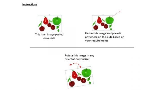 Stock Photo Fruits For Healthy Diet PowerPoint Template