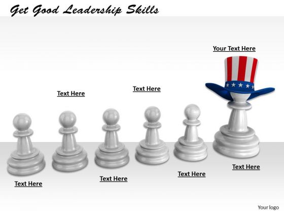 Stock Photo Get Good Leadership Skills PowerPoint Template