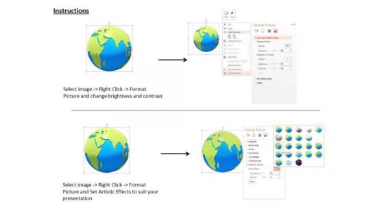 Stock Photo Globe Highlighting Map Of India PowerPoint Slide