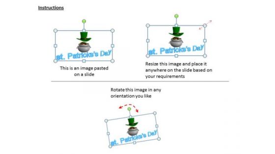 Stock Photo Gold Pot With Hat PowerPoint Slide