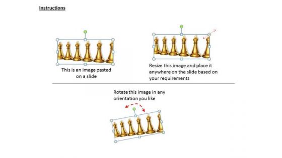 Stock Photo Golden Kings Of Chess Game PowerPoint Slide