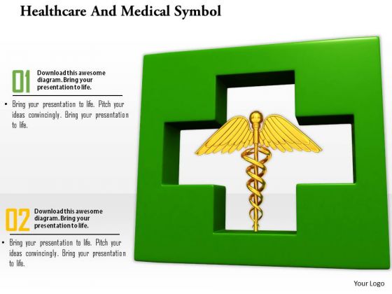 Stock Photo Healthcare And Medical Symbol Caduceus PowerPoint Slide