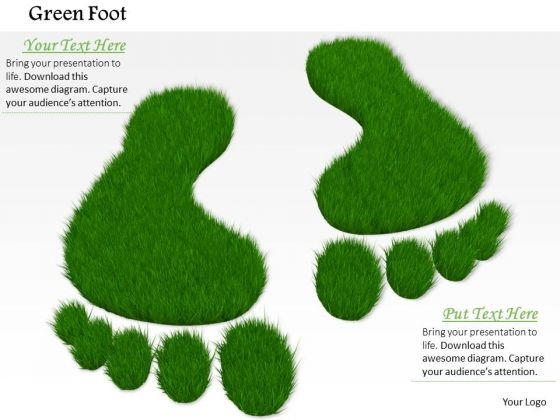 Stock Photo Icons Of Eco Friendly Environment PowerPoint Slide