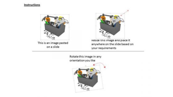 Stock Photo Image Of Tool Box With Nuts And Bolts PowerPoint Slide