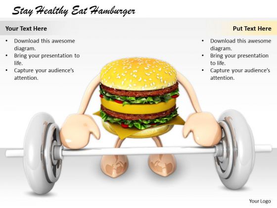 Stock Photo It Business Strategy Stay Healthy Eat Hamburger Images