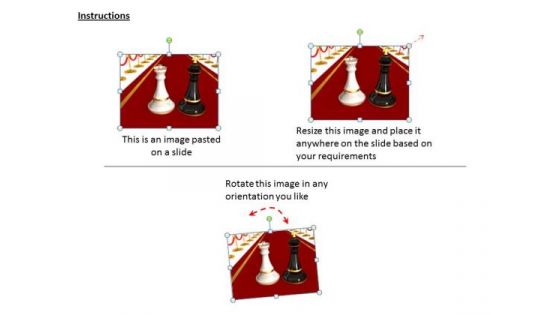 Stock Photo King And Queen On Red Carpet PowerPoint Slide