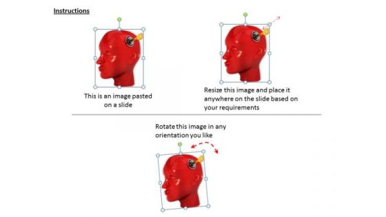 Stock Photo Lock And Key Of Human Mind PowerPoint Slide
