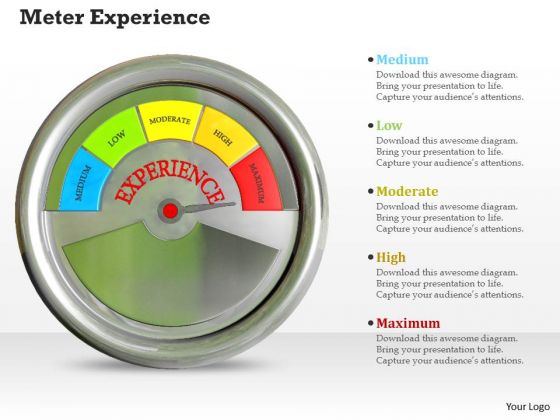 Stock Photo Meter Experience PowerPoint Slide