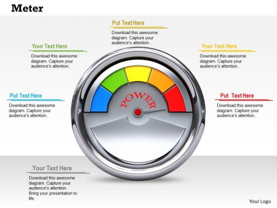 Stock Photo Meter Power PowerPoint Slide