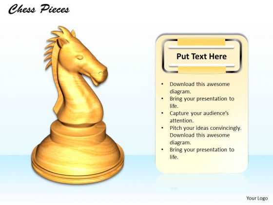 Stock Photo Movement Of The Knight In Chess PowerPoint Slide