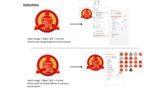 Stock Photo Red Logo Design Of Premium Quality PowerPoint Slide