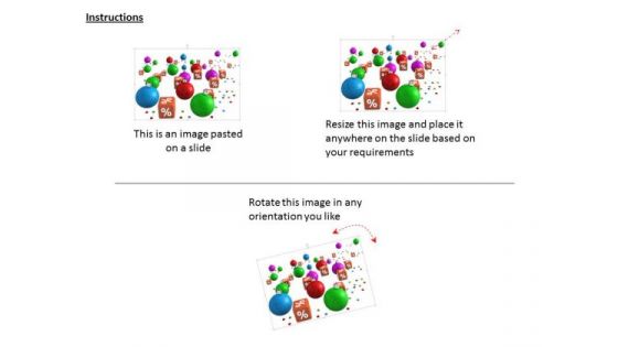 Stock Photo Series Of Colored Balls For Decoration PowerPoint Slide