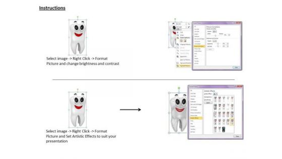 Stock Photo Tips For Oral Health PowerPoint Template