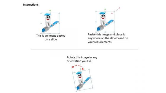 Stock Photo Tooth Protection Against Cavities PowerPoint Template