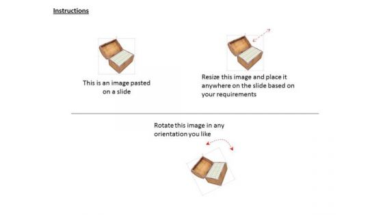 Stock Photo Treasure Chest Full Of Money PowerPoint Slide