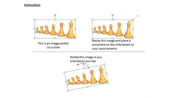 Stock Photo White Pieces Of Chess Game PowerPoint Slide