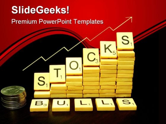 Stocks Bulls Market Business PowerPoint Backgrounds And Templates 1210