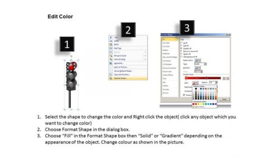 Stop Light Traffic Light PowerPoint Slides And Ppt Diagram Templates