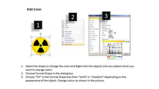 Stop Nuclear Power Warning Signs PowerPoint Slides And Ppt Diagram Templates
