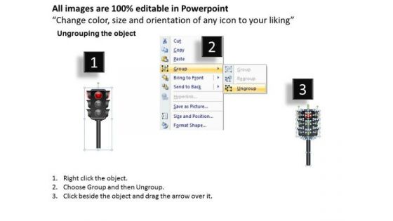 Stop Traffic Light PowerPoint Slides And Ppt Diagram Templates